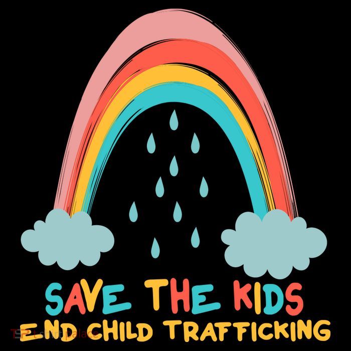 Save The Kids End Child Trafficking Rainbow Toddler Sweatshirt