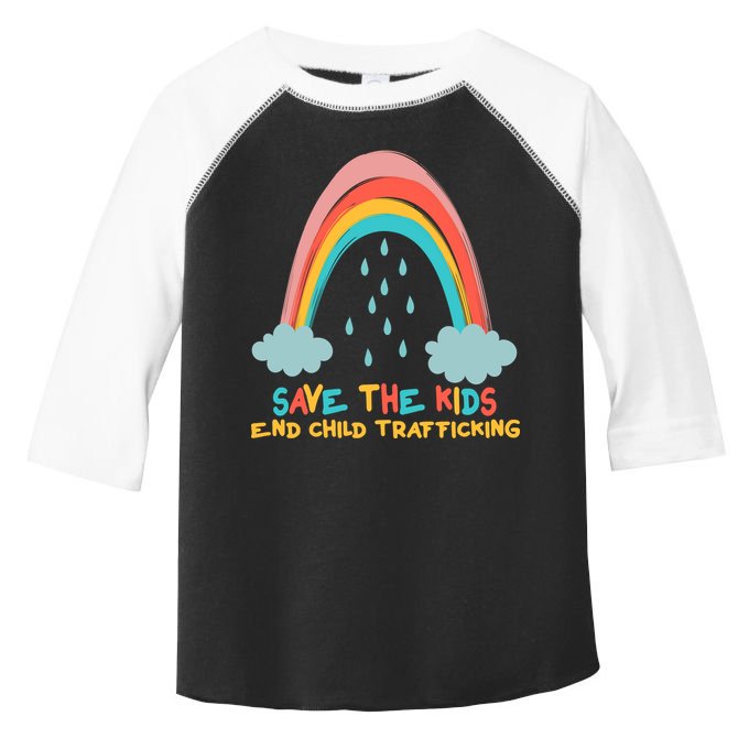 Save The Kids End Child Trafficking Rainbow Toddler Fine Jersey T-Shirt