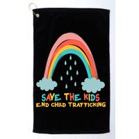 Save The Kids End Child Trafficking Rainbow Golf Towel