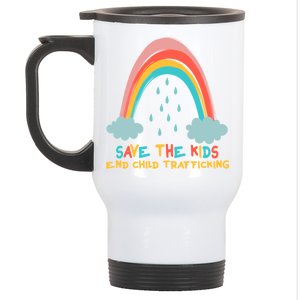 Save The Kids End Child Trafficking Rainbow Stainless Steel Travel Mug