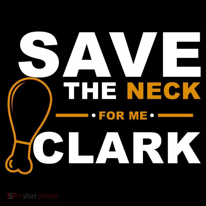 Save The Neck For Me Clark Drawstring Bag