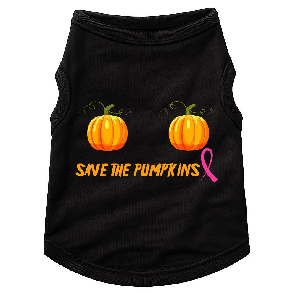 Save The Pumpkins Breast Cancer Doggie Tank