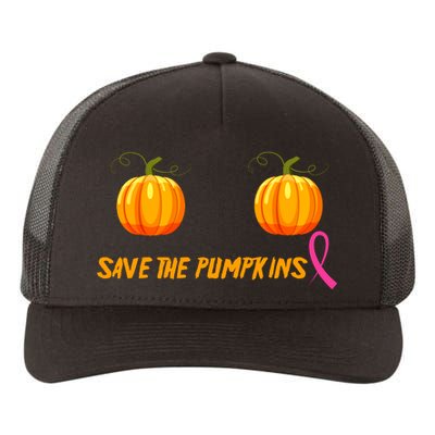 Save The Pumpkins Breast Cancer Yupoong Adult 5-Panel Trucker Hat