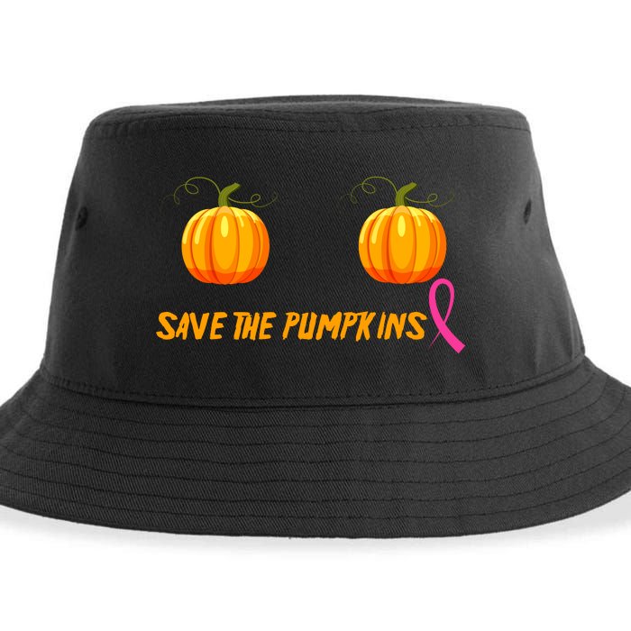 Save The Pumpkins Breast Cancer Sustainable Bucket Hat