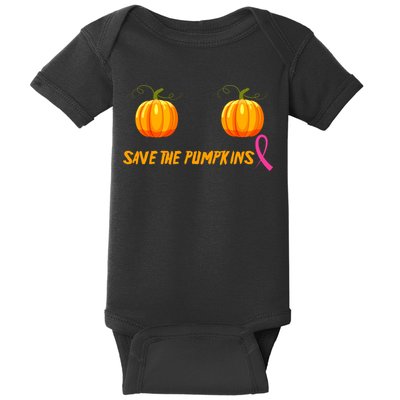 Save The Pumpkins Breast Cancer Baby Bodysuit