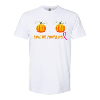 Save The Pumpkins Breast Cancer Softstyle® CVC T-Shirt