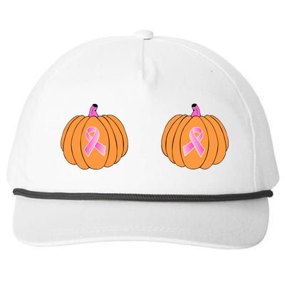 Save The Pumpkins Breast Cancer Ribbon Snapback Five-Panel Rope Hat