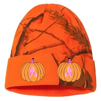 Save The Pumpkins Breast Cancer Ribbon Kati Licensed 12" Camo Beanie