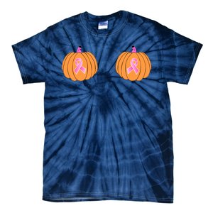 Save The Pumpkins Breast Cancer Ribbon Tie-Dye T-Shirt