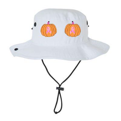 Save The Pumpkins Breast Cancer Ribbon Legacy Cool Fit Booney Bucket Hat