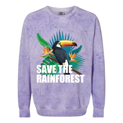 Save the Rainforest -  Protect the Wildlife Colorblast Crewneck Sweatshirt