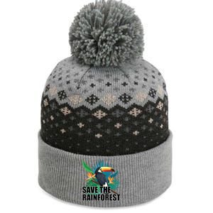 Save the Rainforest -  Protect the Wildlife The Baniff Cuffed Pom Beanie