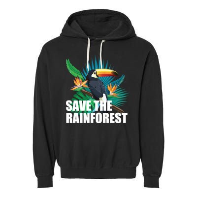 Save the Rainforest -  Protect the Wildlife Garment-Dyed Fleece Hoodie
