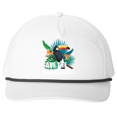 Save the Rainforest -  Protect the Wildlife Snapback Five-Panel Rope Hat