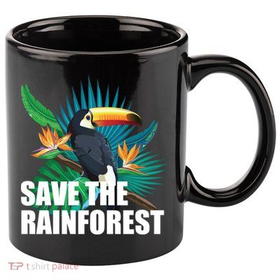 Save the Rainforest -  Protect the Wildlife 11oz C Handle Ceramic Mug