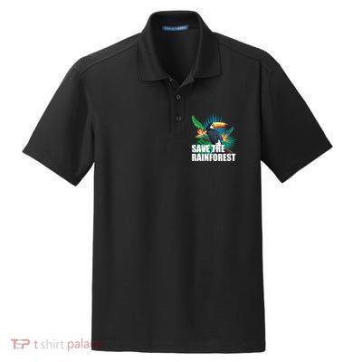 Save the Rainforest -  Protect the Wildlife Dry Zone Grid Polo