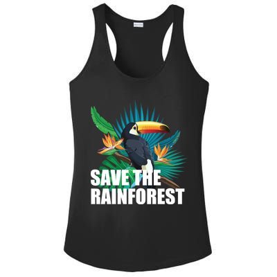 Save the Rainforest -  Protect the Wildlife Ladies PosiCharge Competitor Racerback Tank