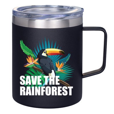 Save the Rainforest -  Protect the Wildlife 12oz Stainless Steel Coffee Mug