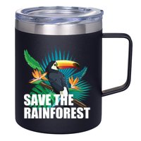 Save the Rainforest -  Protect the Wildlife 12oz Stainless Steel Coffee Mug