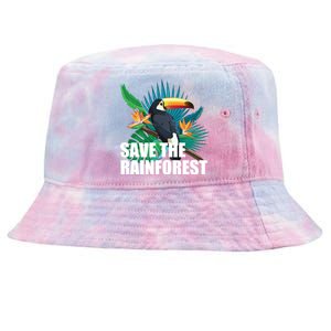 Save the Rainforest -  Protect the Wildlife Tie-Dyed Bucket Hat