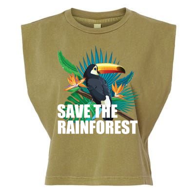 Save the Rainforest -  Protect the Wildlife Garment-Dyed Women's Muscle Tee