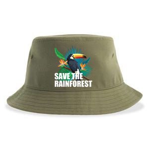 Save the Rainforest -  Protect the Wildlife Sustainable Bucket Hat