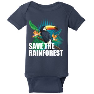 Save the Rainforest -  Protect the Wildlife Baby Bodysuit