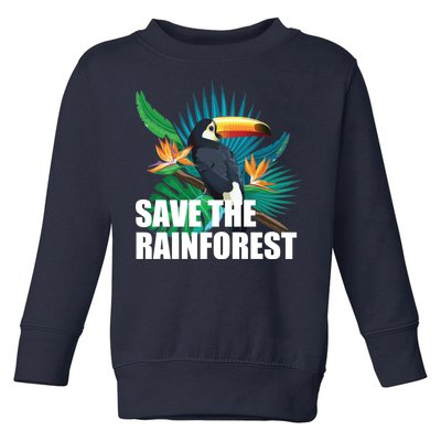 Save the Rainforest -  Protect the Wildlife Toddler Sweatshirt