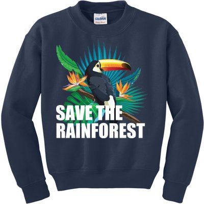 Save the Rainforest -  Protect the Wildlife Kids Sweatshirt