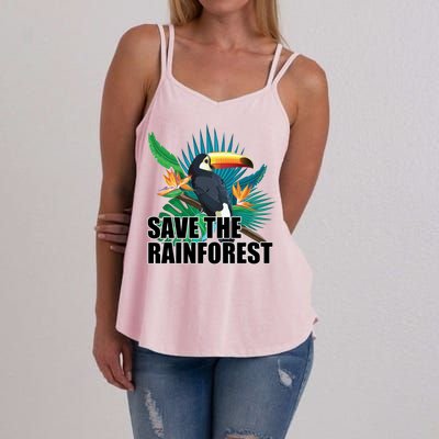 Save the Rainforest -  Protect the Wildlife Women's Strappy Tank