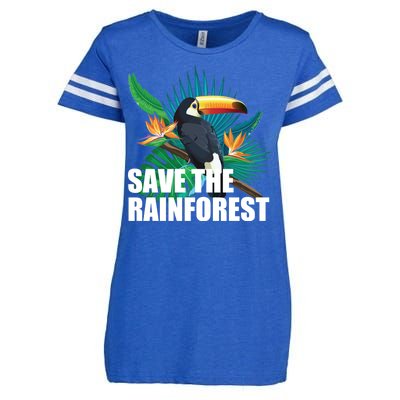 Save the Rainforest -  Protect the Wildlife Enza Ladies Jersey Football T-Shirt