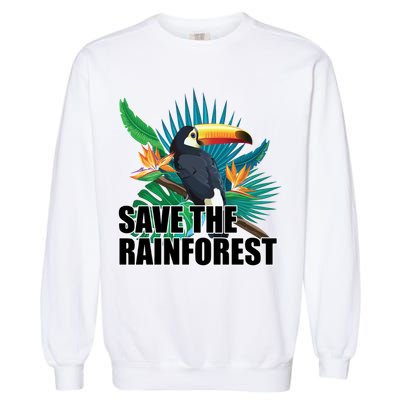 Save the Rainforest -  Protect the Wildlife Garment-Dyed Sweatshirt