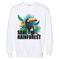Save the Rainforest -  Protect the Wildlife Garment-Dyed Sweatshirt