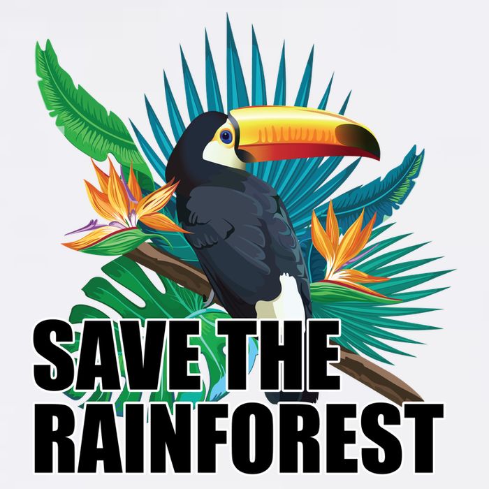 Save the Rainforest -  Protect the Wildlife Garment-Dyed Sweatshirt
