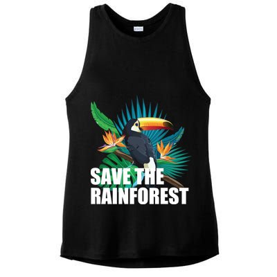Save The Rainforest Ladies PosiCharge Tri-Blend Wicking Tank