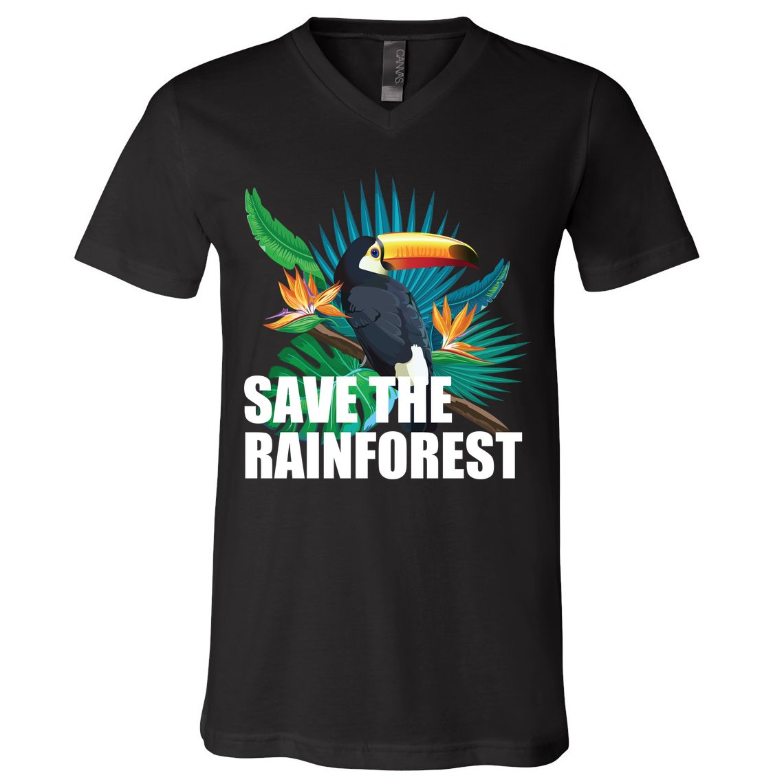 Save The Rainforest V-Neck T-Shirt