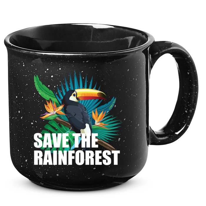 Save The Rainforest 15oz Campfire Ceramic Mug