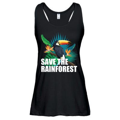 Save The Rainforest Ladies Essential Flowy Tank