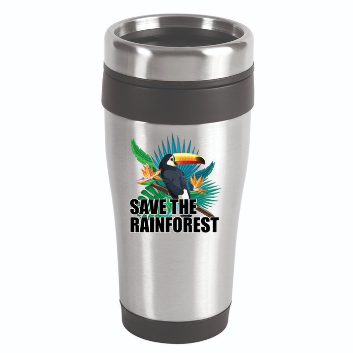 Save The Rainforest 16oz Travel Tumbler