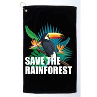 Save The Rainforest Golf Towel