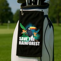 Save The Rainforest Golf Towel