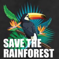 Save The Rainforest Golf Towel