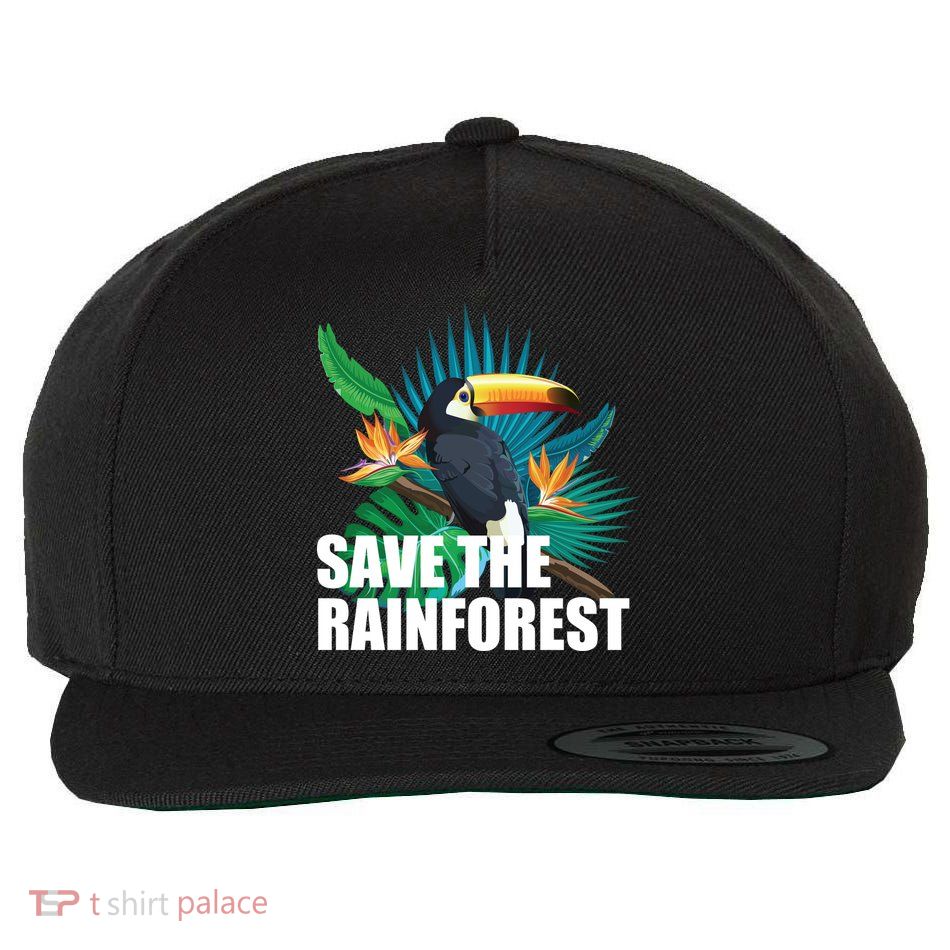 Save The Rainforest Wool Snapback Cap