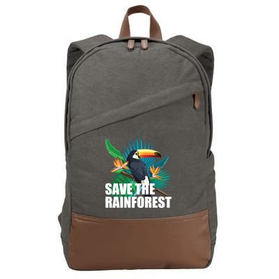 Save The Rainforest Cotton Canvas Backpack