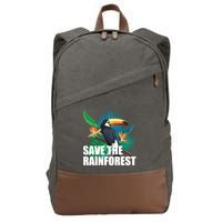 Save The Rainforest Cotton Canvas Backpack