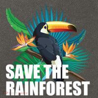 Save The Rainforest Cotton Canvas Backpack