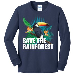 Save The Rainforest Kids Long Sleeve Shirt