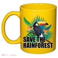 Save The Rainforest 11oz C Handle Ceramic Mug