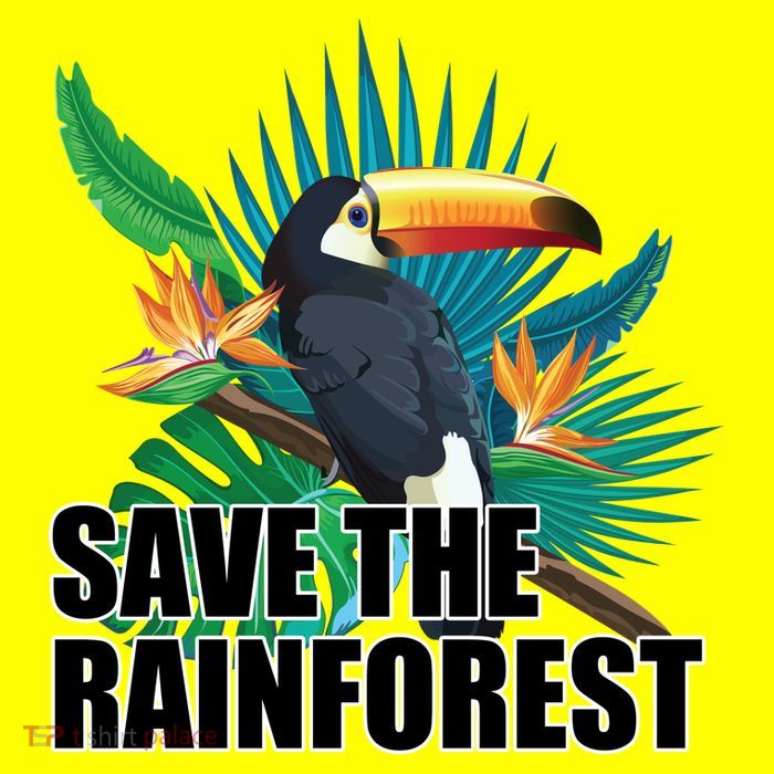 Save The Rainforest 11oz C Handle Ceramic Mug