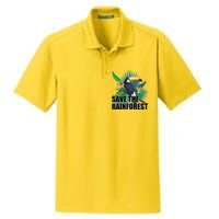 Save The Rainforest Dry Zone Grid Polo